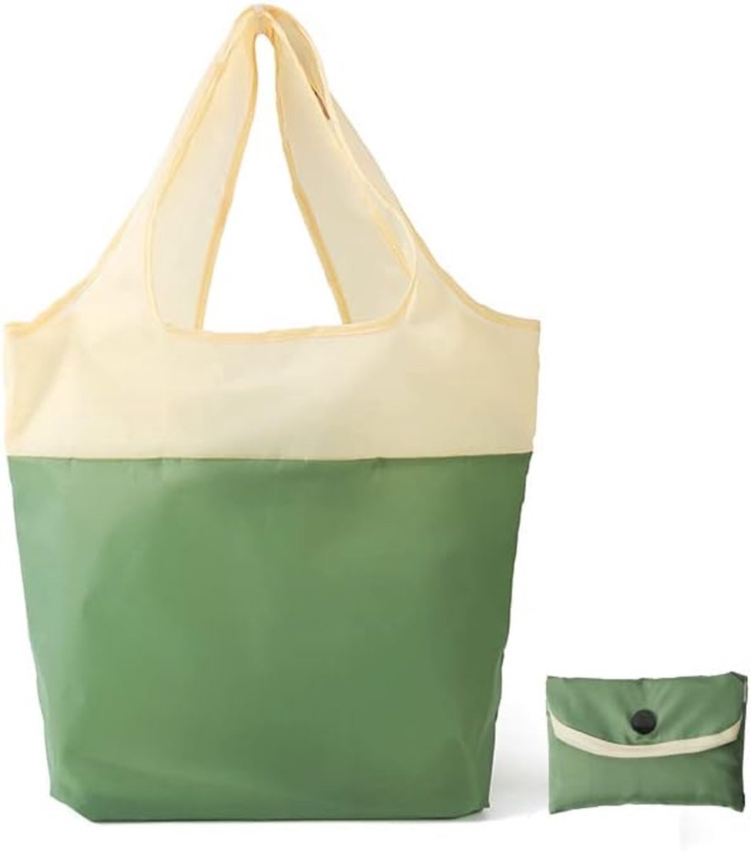 Recycled Shopping Bag, Foldable Shopping Bag, Shopping Bag, Reusable Travel, green - ShopVlot
