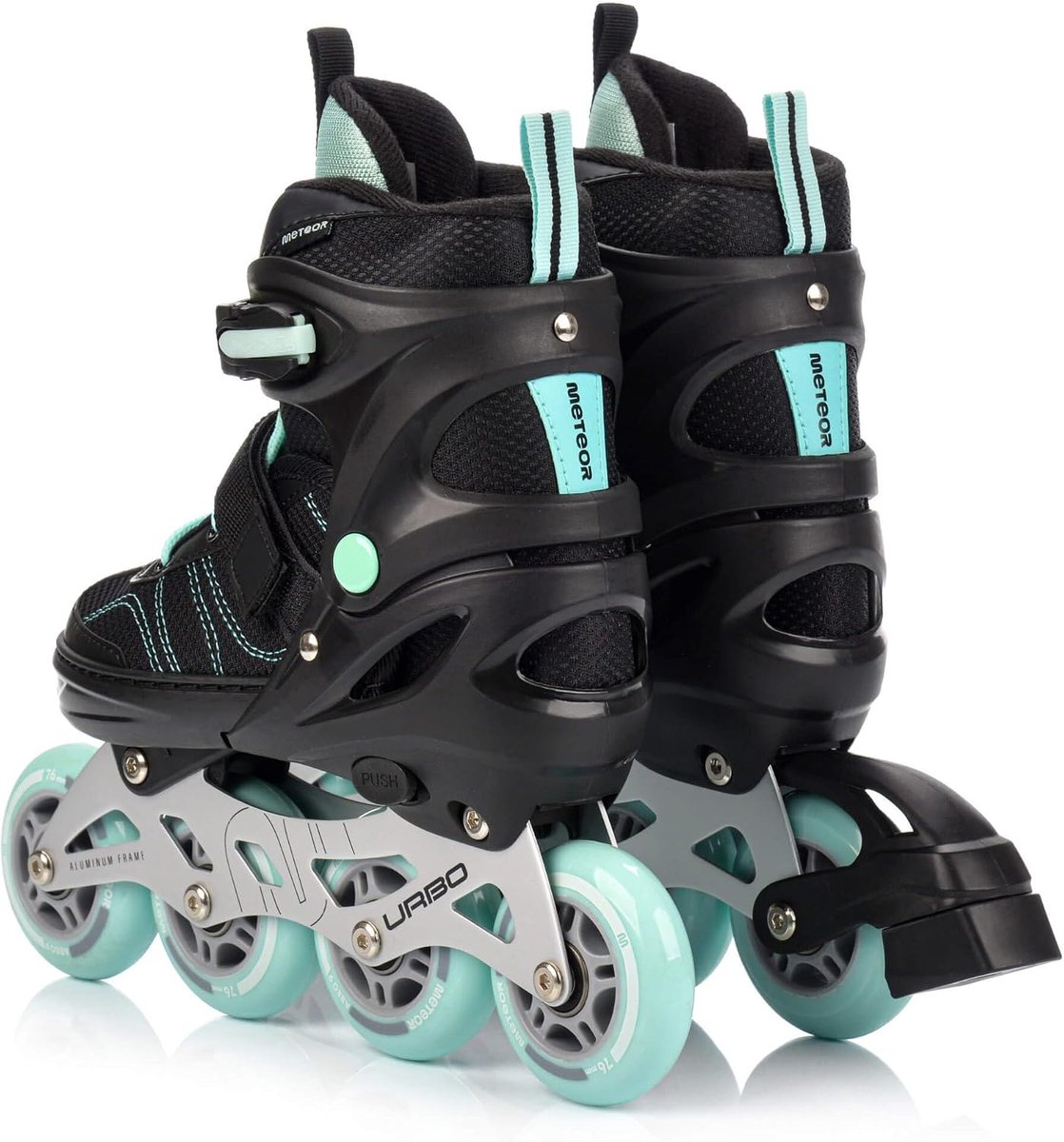 Inline skates voor kinderen 34-41 - verstelbaar - ABEC-9 PU wielen 76-80 mm - ideaal voor sportieve uitjes - ShopVlot