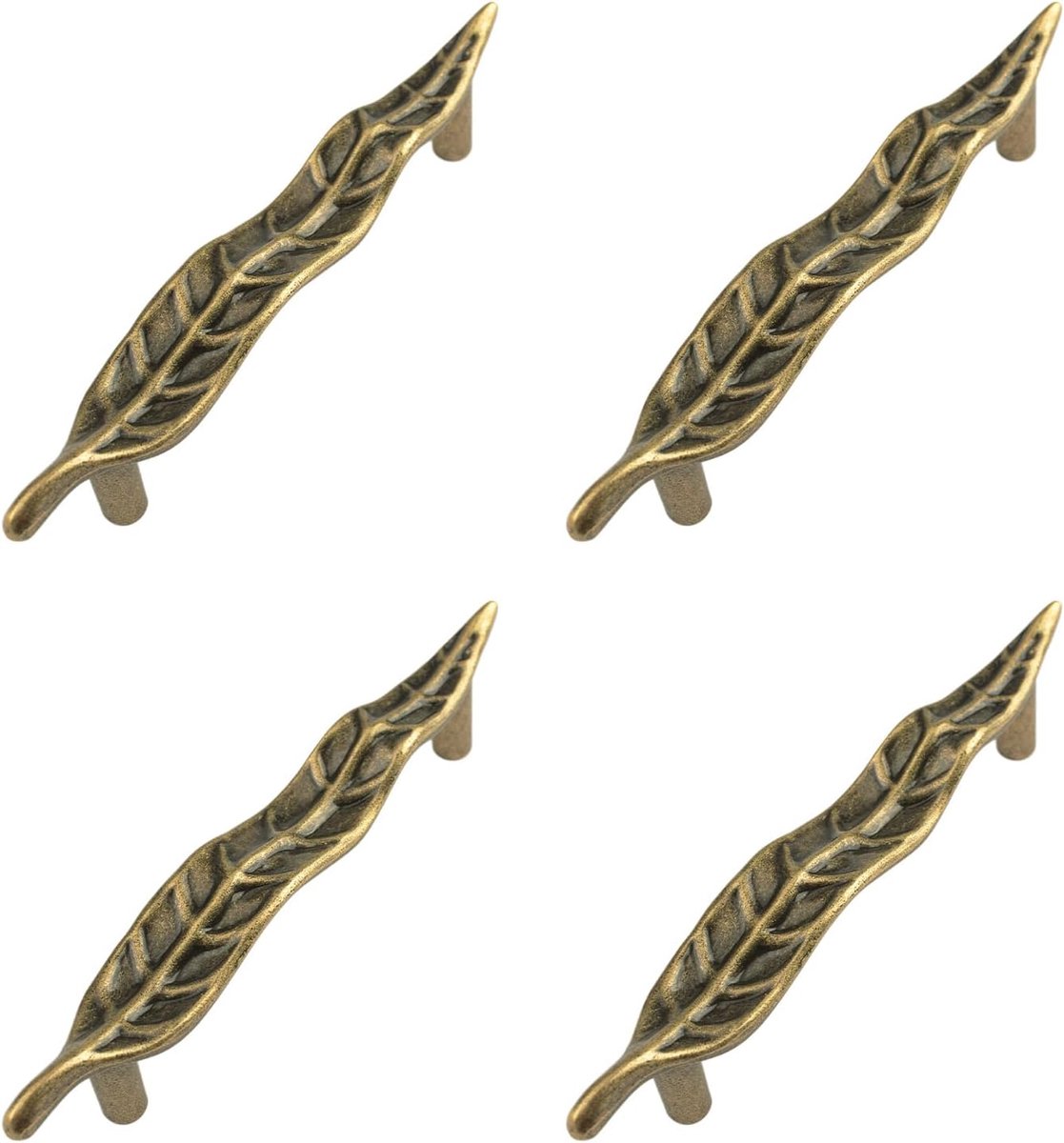 Dressoir trekken 3 inch - bronzen blad handgrepen - duurzame zinklegering - ideaal voor kasten - ShopVlot