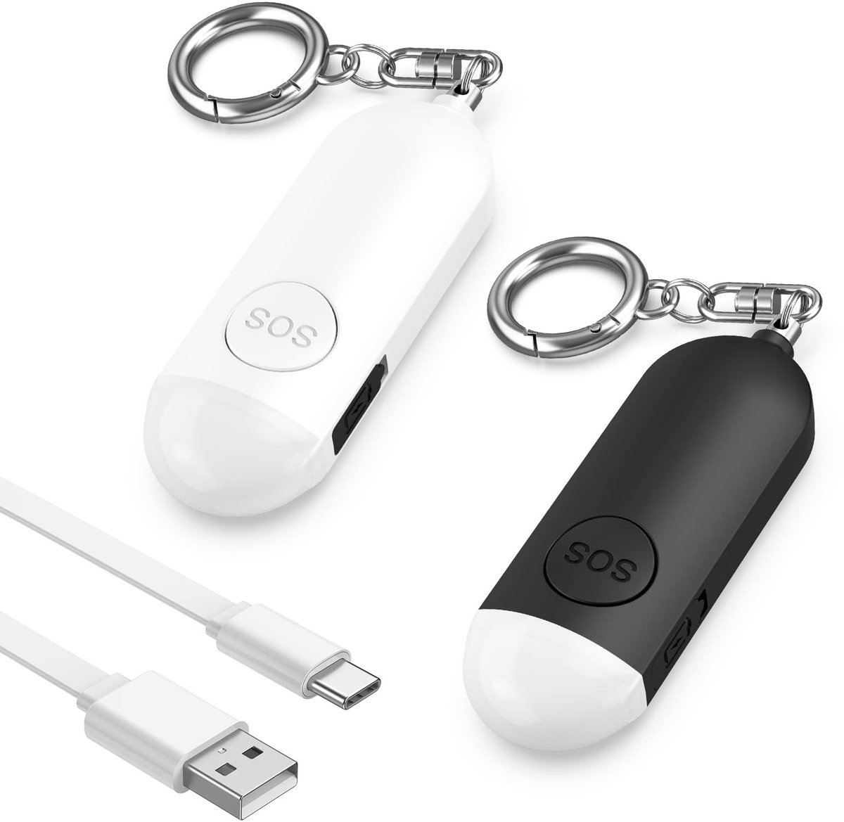 Solidchoice - Persoonlijk Alarm met LED Lamp, 130 dB