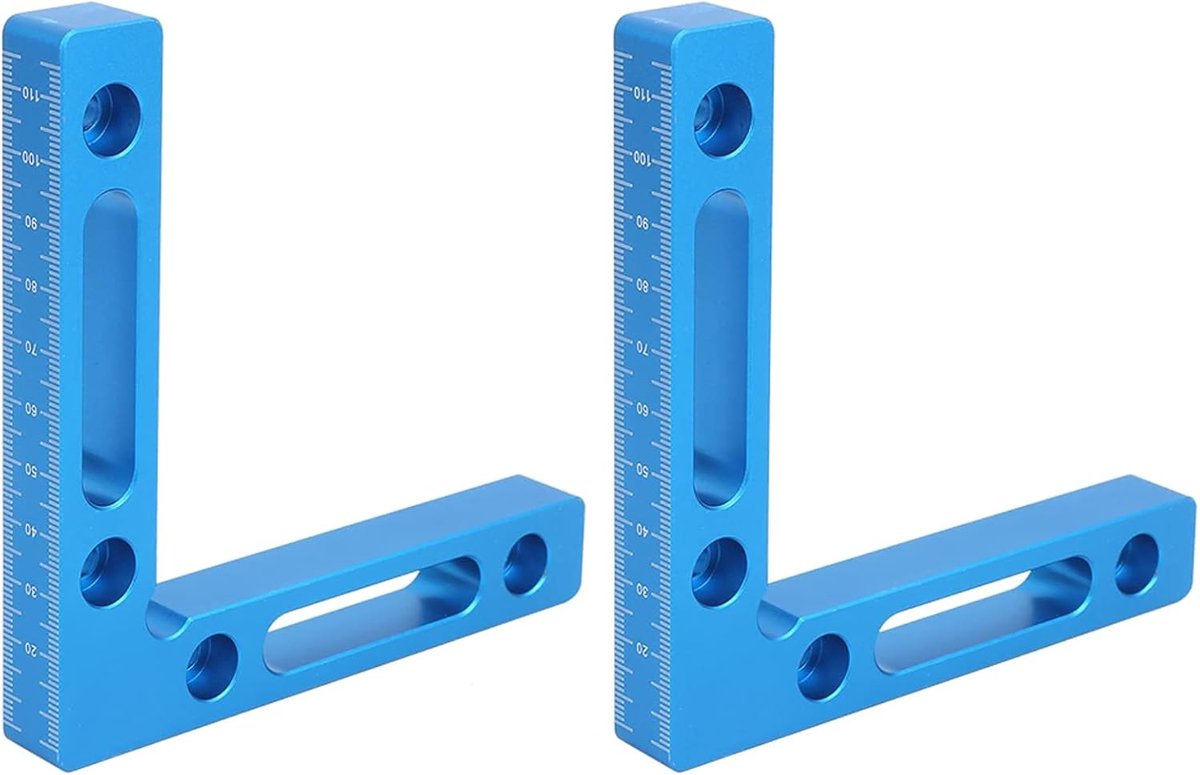 Positioneringsvierkanten 5 Inch - 90 graden hoekklemmen - nauwkeurige metingen - ideaal voor houtbewerking - ShopVlot