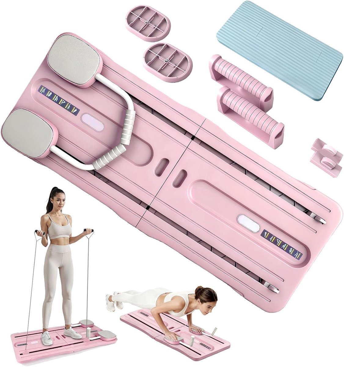 Pilates Reformer 6-in-1 - Opvouwbaar - Multifunctioneel - Ideaal voor thuisgebruik - ShopVlot