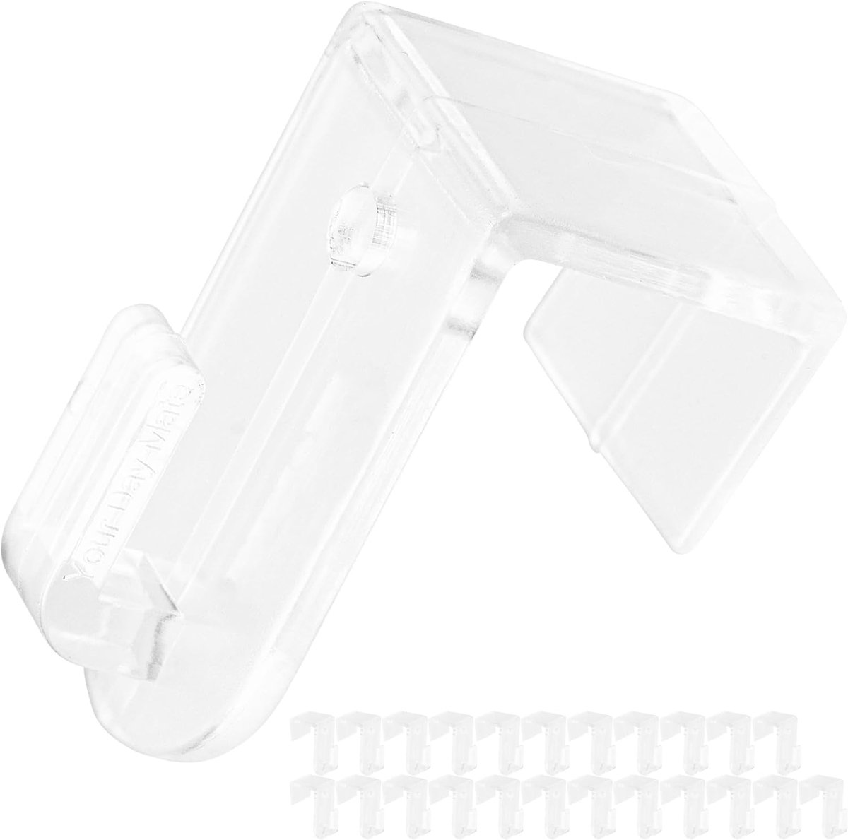 Raamhaken voor decoratie - 24 Transparante haken - Voor 12 tot 17 mm deur- en raamprofielen - ShopVlot