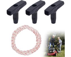 Starterkoord 10 Meter 3mm - Vervangingskoord met 3 starters - Geschikt voor grasmaaier - Duurzaam en betrouwbaar - ShopVlot