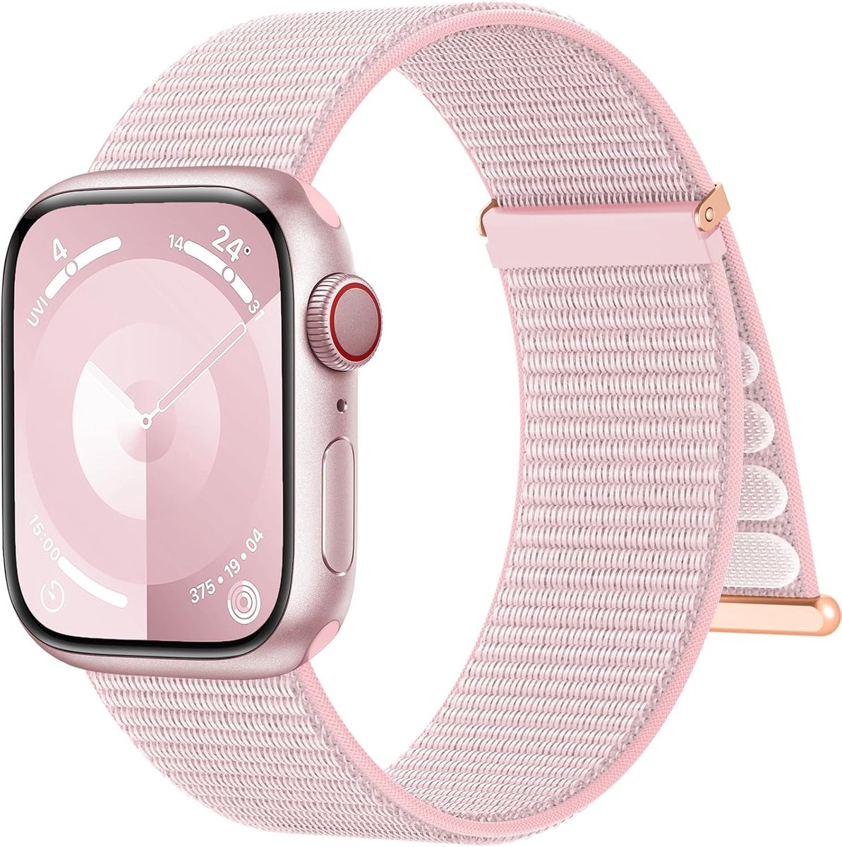 Woven nylon band 49 mm 45 mm - sportloop - geschikt voor Apple Watch Ultra/Ultra 2 - comfortabele pasvorm - ShopVlot