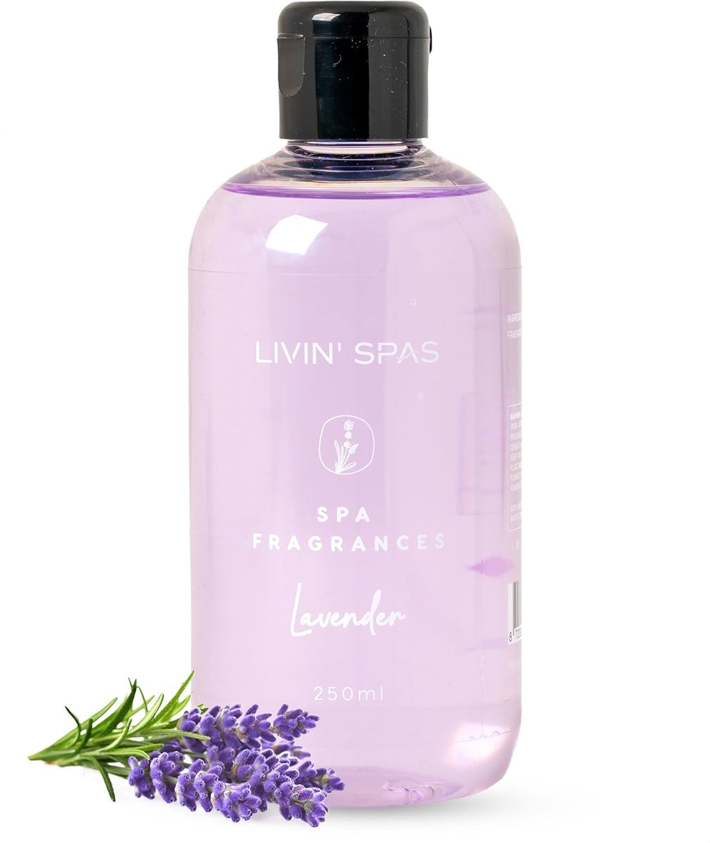 LIVIN' Whirlpool fragrance - fragrance for whirlpool 1 x 250ml Lavender Spa aroma essential oils and herbal - ShopVlot