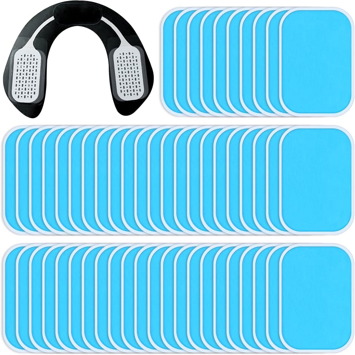 60pcs EMS Gel Pads, EMS Pads for Trainers, Abdominal Trainer, Electric Muscle Stimulation, Abdominal Muscle Trainer - ShopVlot