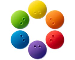 Moluk Bilibo Dots Set kleurrijk speelgoed voor creatief spel.