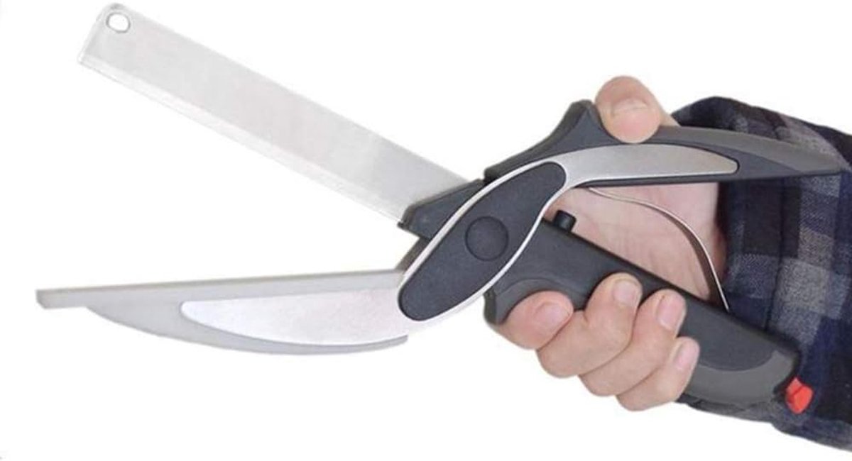 2-in-1 kitchen scissors cutting board kitchen scissors smart cutter scissors, dishwasher safe Utility scissors for - ShopVlot