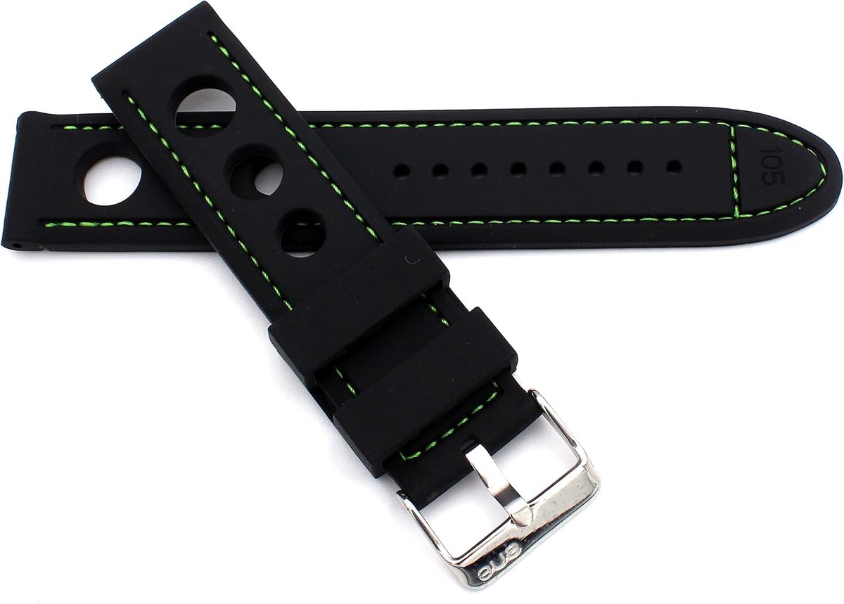 Sulla Watch strap real silicone black - ShopVlot