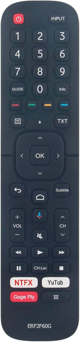ALLIMITY ERF2F60G Voice Remote Control Replacement Suitable For Hisense FHD Smart TV A5700FA 40A5700FA 40AE5600FA - ShopVlot