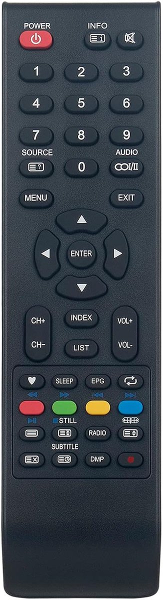 ALLIMITY Replce Remote Control fit for United LED TV LED39HS27 LED39HS28 LED32HS32 LED32HS61 LED32T26 LED32W26 - ShopVlot