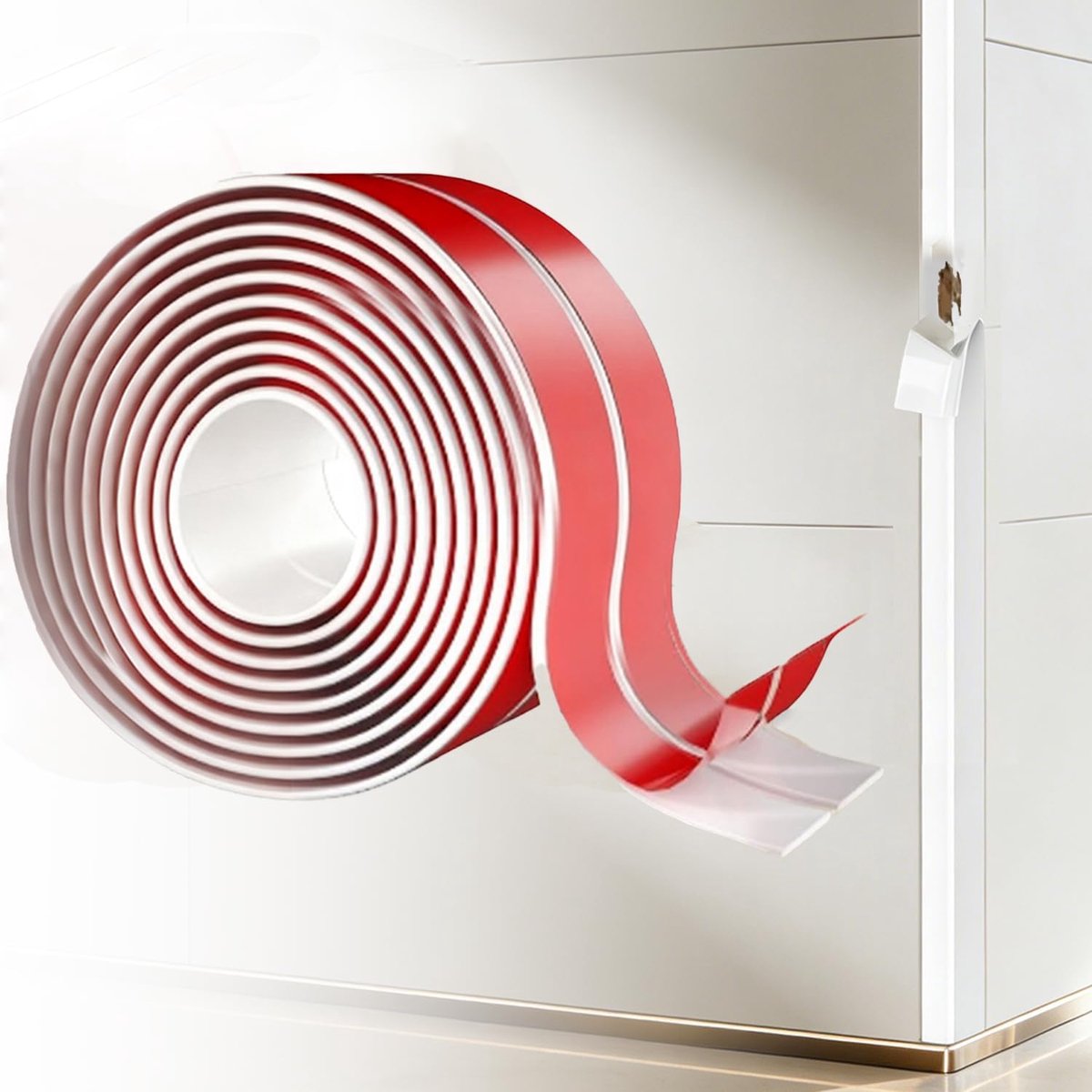 Self Adhesive Edge Protection, Flexible Soft Skirting Board for Doors, Windows, Walls, Kitchen, Tiles, Waterproof - ShopVlot