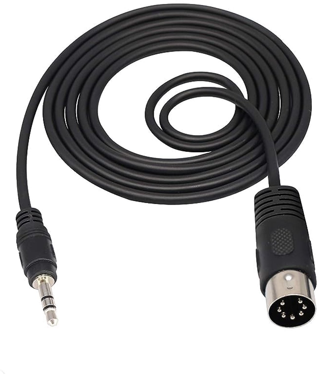 DIN 7 Pin to 3.5 mm (1/8 Inch) Extension, 3.5 mm Plug to DIN 7 Pin Audio Cable Compatible with MP3/PC/TV/Android - ShopVlot