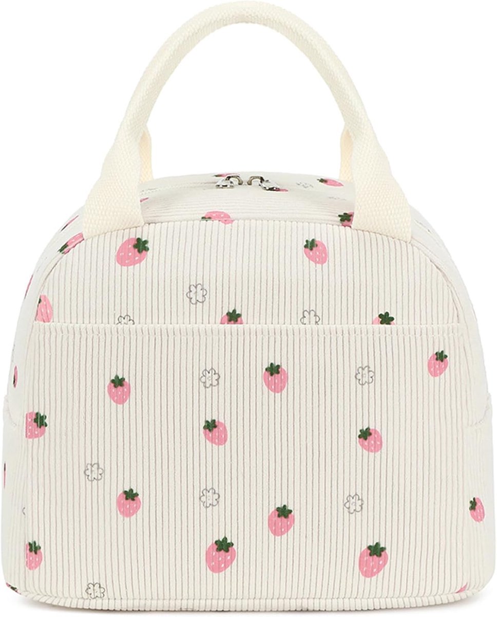 Insulated Lunch Bags Strawberry Lunch Box Cooler Tote for Women for Work Picnic Travel - ShopVlot