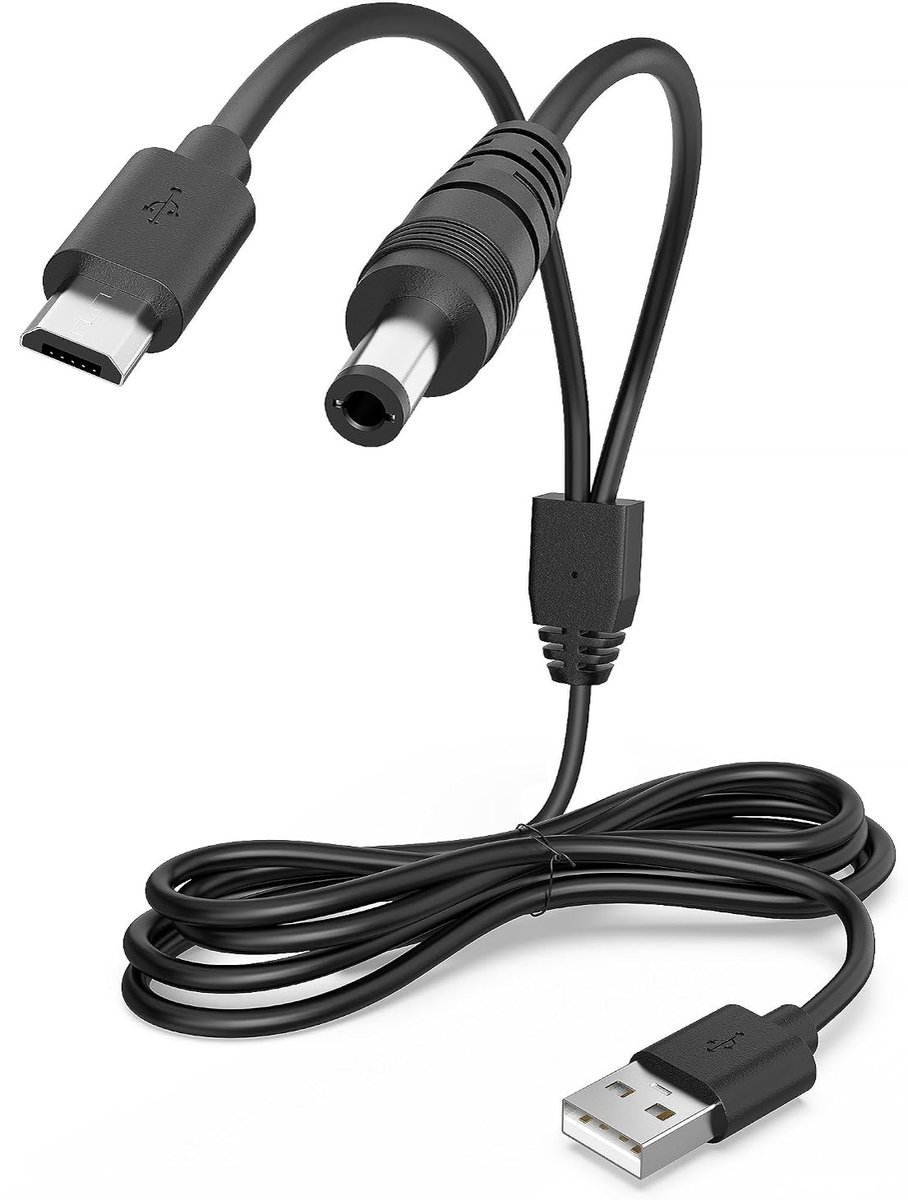Oplader voor Bousnic-trainingshalsbanden RS2A en RS2B, 2-in-1 micro- en DC-oplader, vervangende oplaadkabel voor - ShopVlot