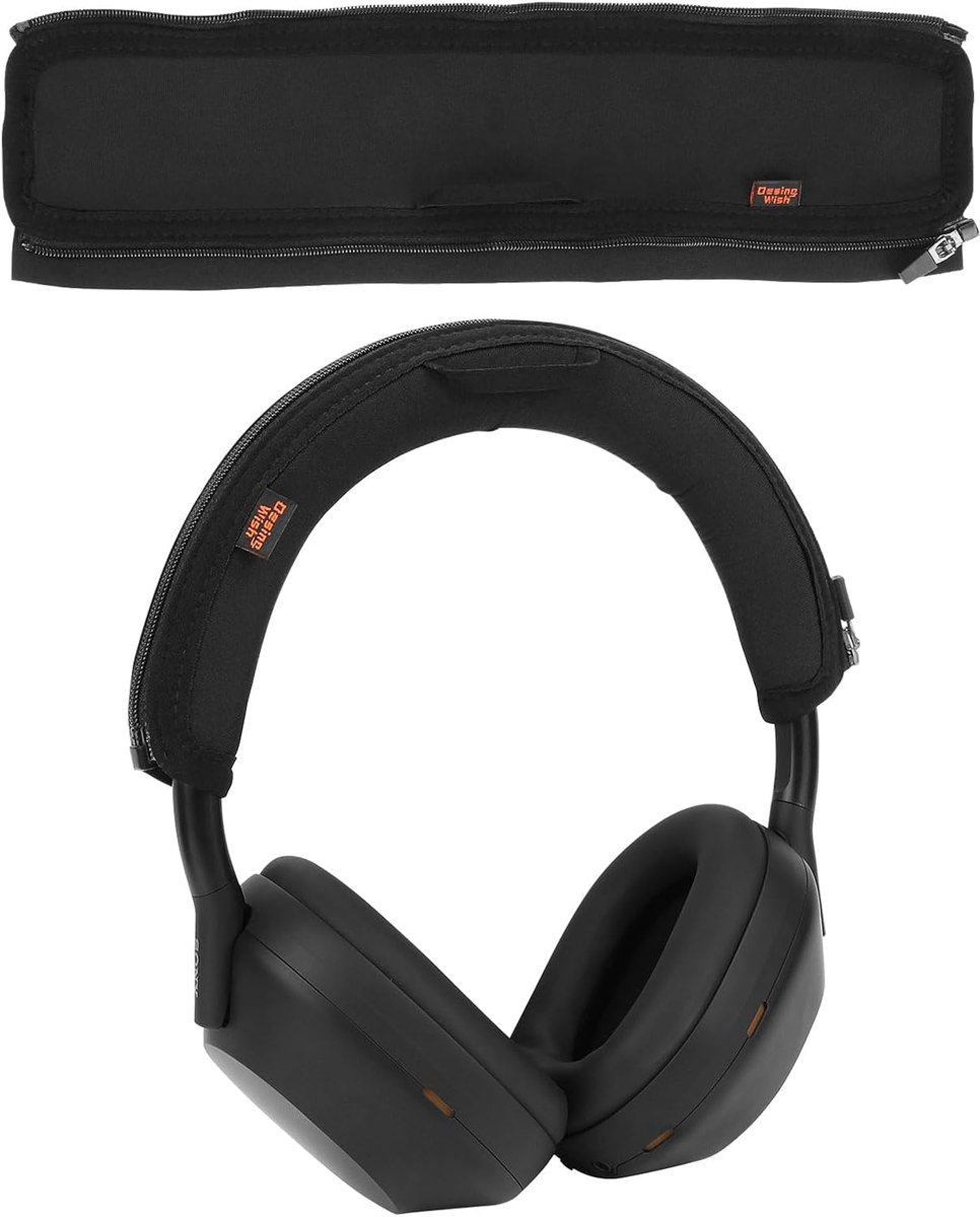 WH-1000XM5 Headband Cover Soft Sports Fabric Replacement Headphone Cushion Pad Cover Compatible with Sony WH-1000XM5 - ShopVlot