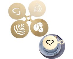 Decoratie Sjablonen voor Koffie, Latte Art Templates, Mooi Koffie Stencils voor Cappuccino en Gebak Sprinkles
