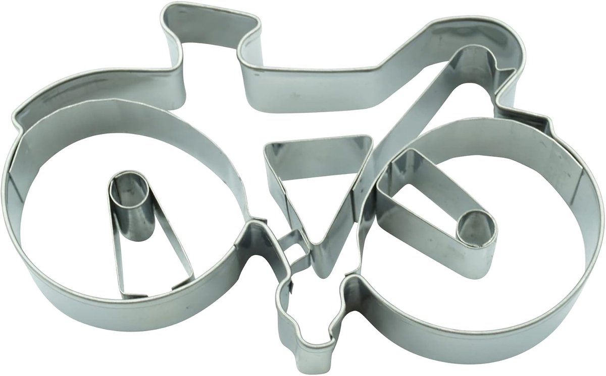 BekkiB 88678 - cutter "Bike" - embossed cutter made of stainless steel for cookies and biscuits - ShopVlot