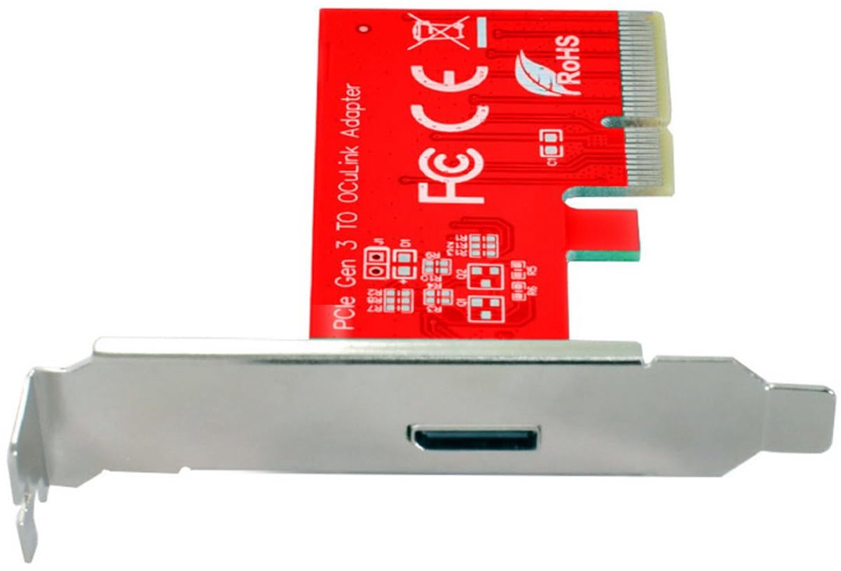 CY PCI-E 3.0 Express 4.0 x4 Card for Oculink External SFF-8612 SFF-8611 Host Adapter for PCIe SSD with Holder - ShopVlot