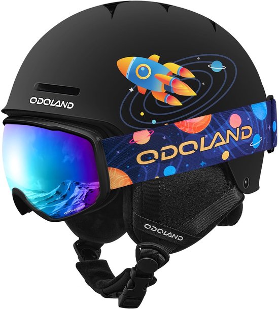 Solidchoice - Kinder Skihelm met Skibril en Schokbestendige Bescherming
