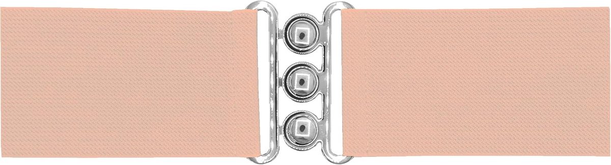 Elastische riem 7,5 cm - nude - dames - comfortabele fit voor elke outfit - ShopVlot