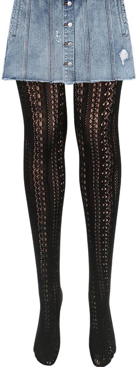 Solidchoice - Sexy Holle Panty met Vlechtpatroon voor Dames