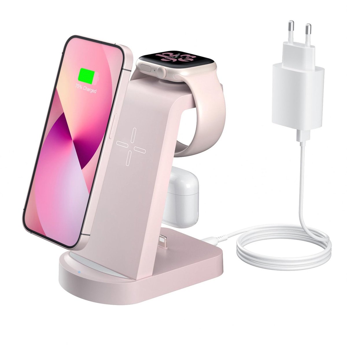 Solidchoice - Draadloze 3-in-1 Oplader voor iPhone, Apple Watch en AirPods