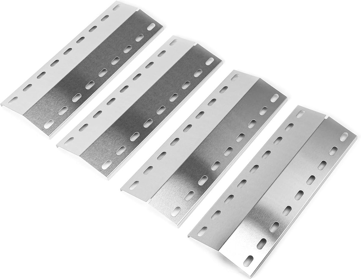 Branderdeksel 41 x 14 cm - RVS universeel - Geschikt voor diverse barbecue modellen - Eenvoudig schoon te maken - ShopVlot