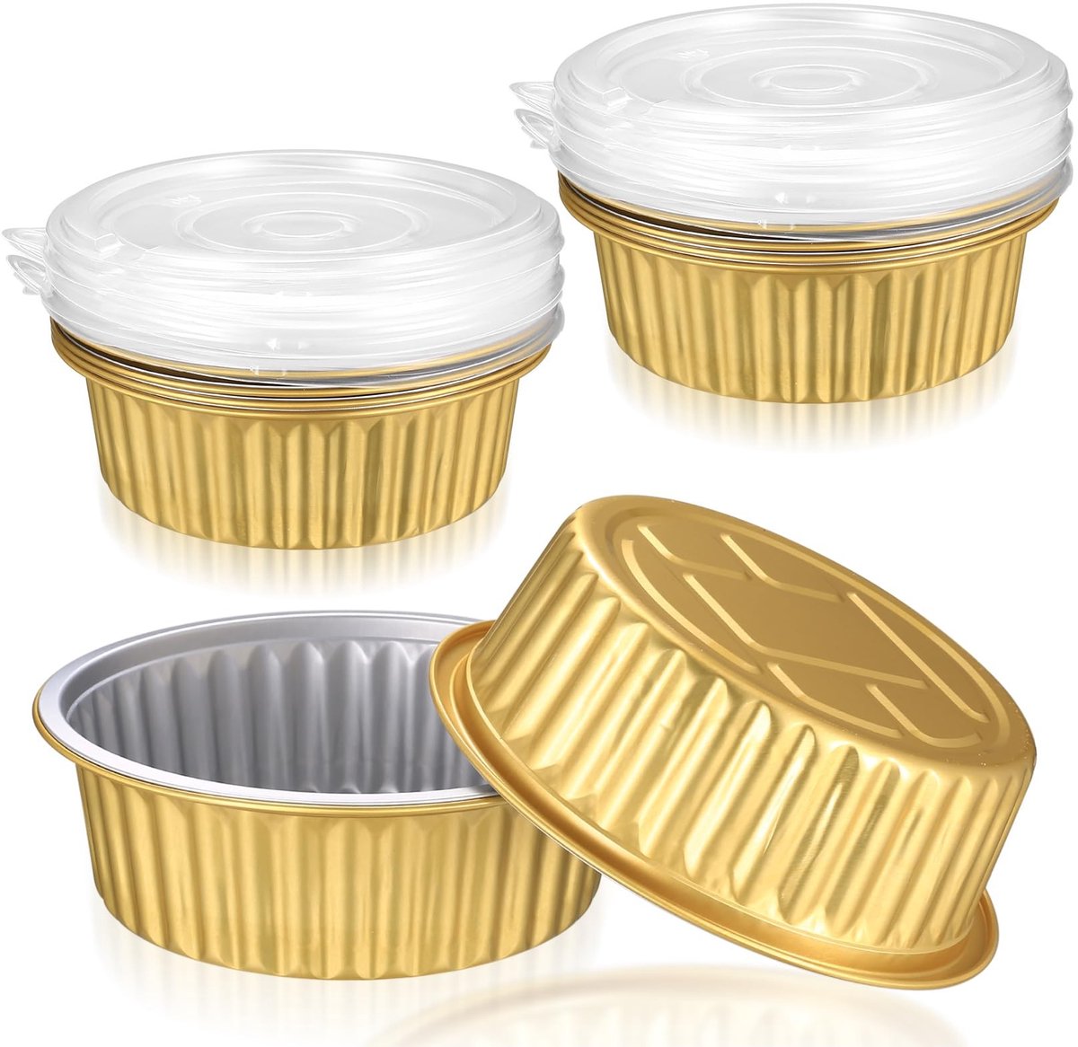 Solidchoice - Set van 10 Aluminium Grill Kommen voor Barbecue