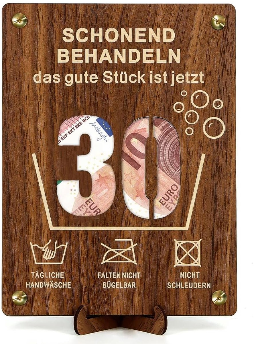 Solidchoice - Grappige Geldcadeau voor 30ste Verjaardag met Kaart