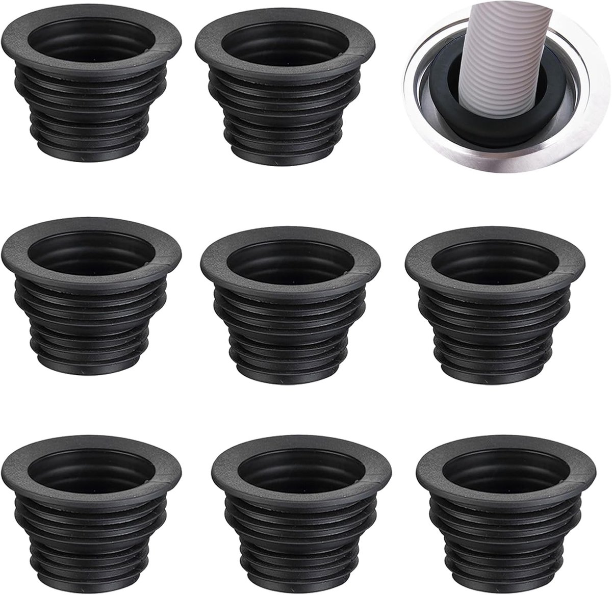 Afvoerplug 10Pcs - Siliconen Dichtring - Antigeur - Voor Keuken en Badkamer - ShopVlot