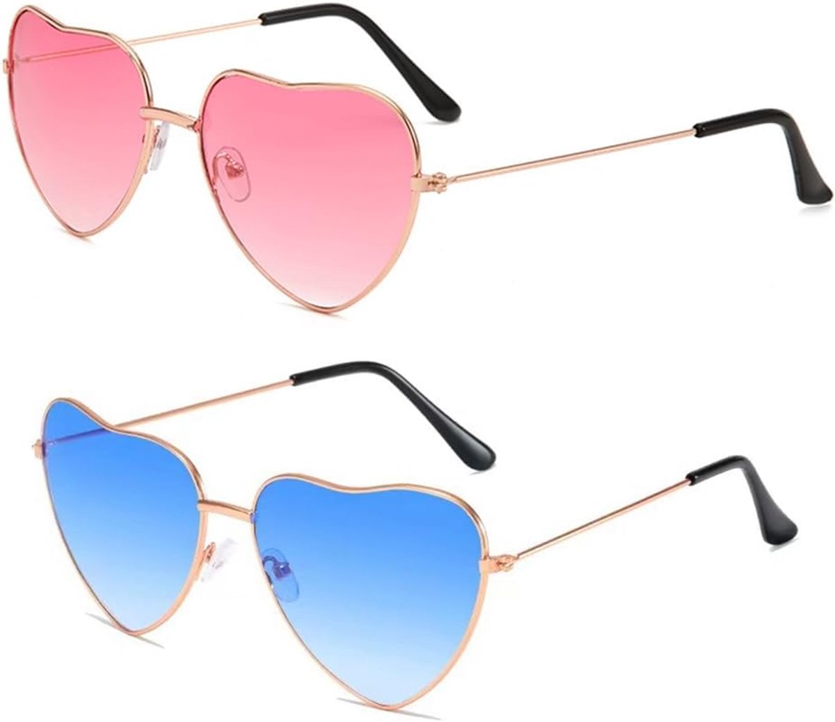 Zonnebril hartvormig - hippie-stijl - uniek ontwerp - perfect voor feest - ShopVlot