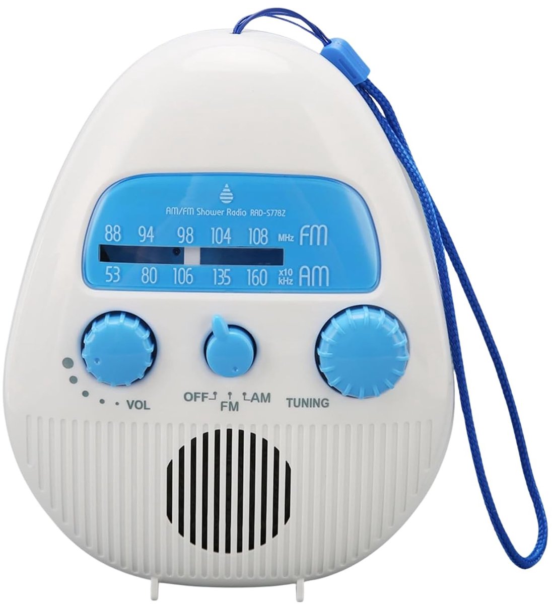 Solidchoice - Waterdichte Draagbare Radio voor in de Douche