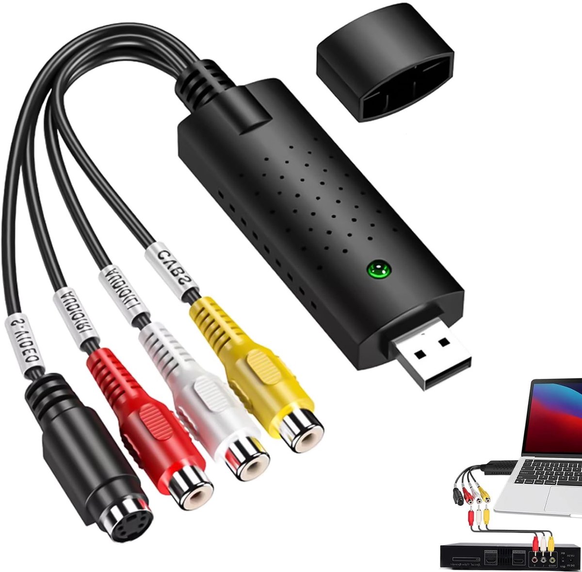Solidchoice - VHS naar Digitale Converter met USB 2.0