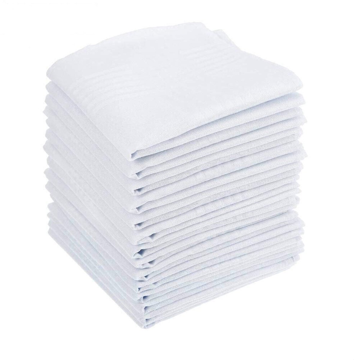 Solidchoice - Set van 15 Katoenen Zakdoeken voor Mannen, 40 x 40 cm