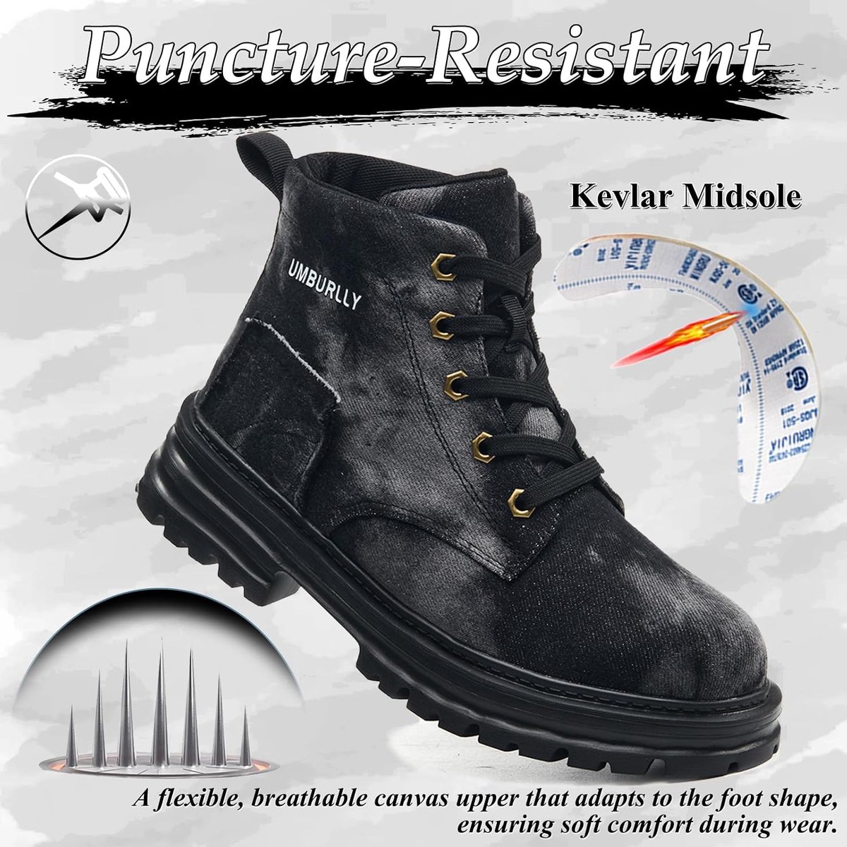 Veiligheidsschoenen dames 37 EU - lichtgewicht - stalen neus - ademend en comfortabel - ShopVlot