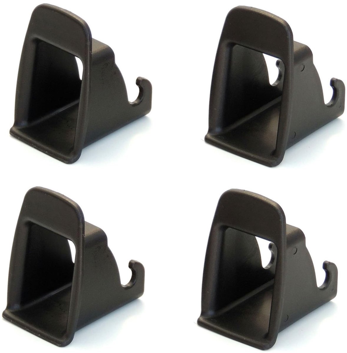 Solidchoice - Universele Isofix Autozitbevestigingssystemen (4 Stuks, Zwart)