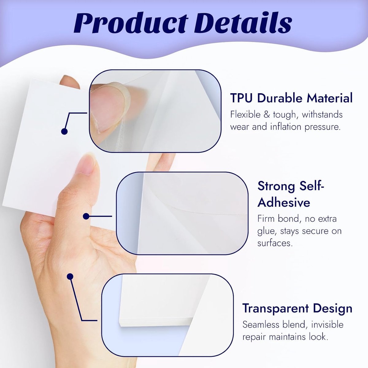 Luchtbed reparatieset 20-delig - TPU materiaal - snelle oplossing - ideaal voor opblaasbare zwembaden - ShopVlot