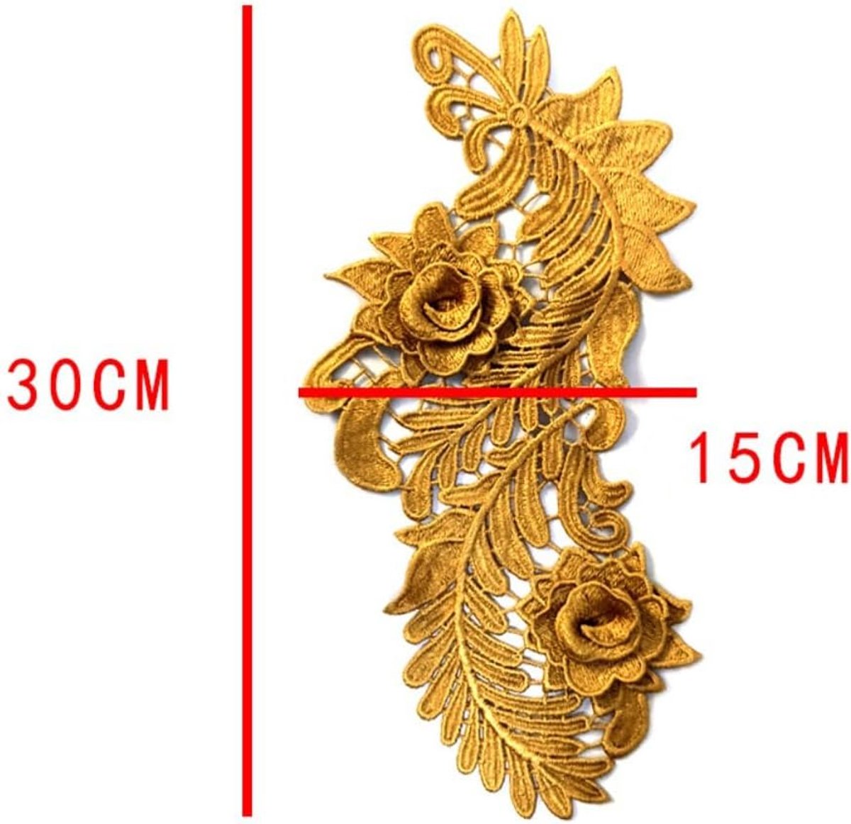 Borduurkant bloemenapplicaties - paar lila - duurzame en veelzijdige decoratie - ShopVlot