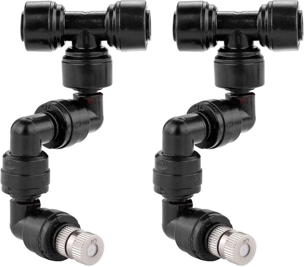 Solidchoice - 360° Verstelbare Terrarium Sprinkler Set van 2