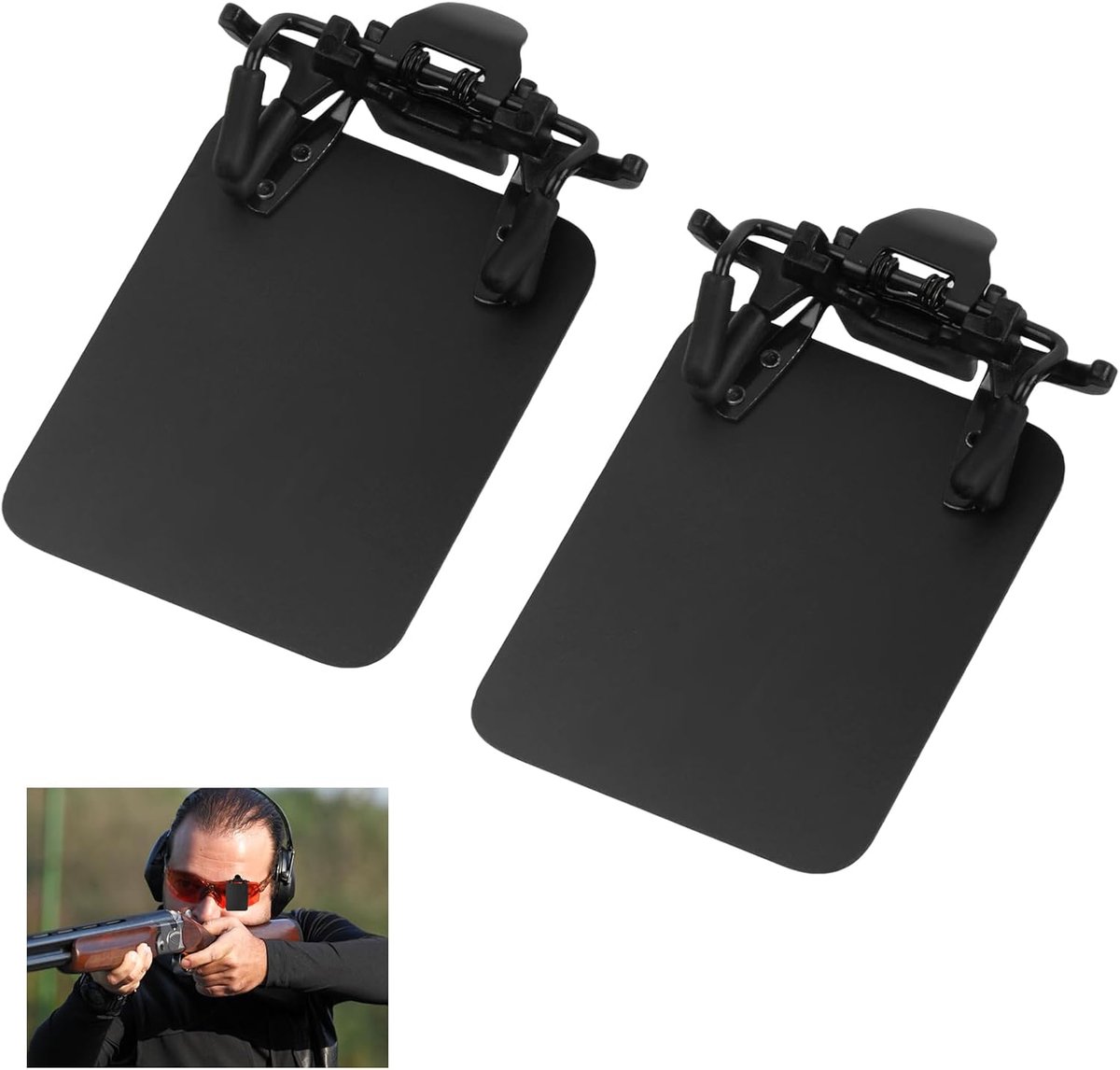 Shooting Glasses 4x5cm - 2 Stuks - Voor Internationale Standaard - Ideaal voor Schietsport - ShopVlot