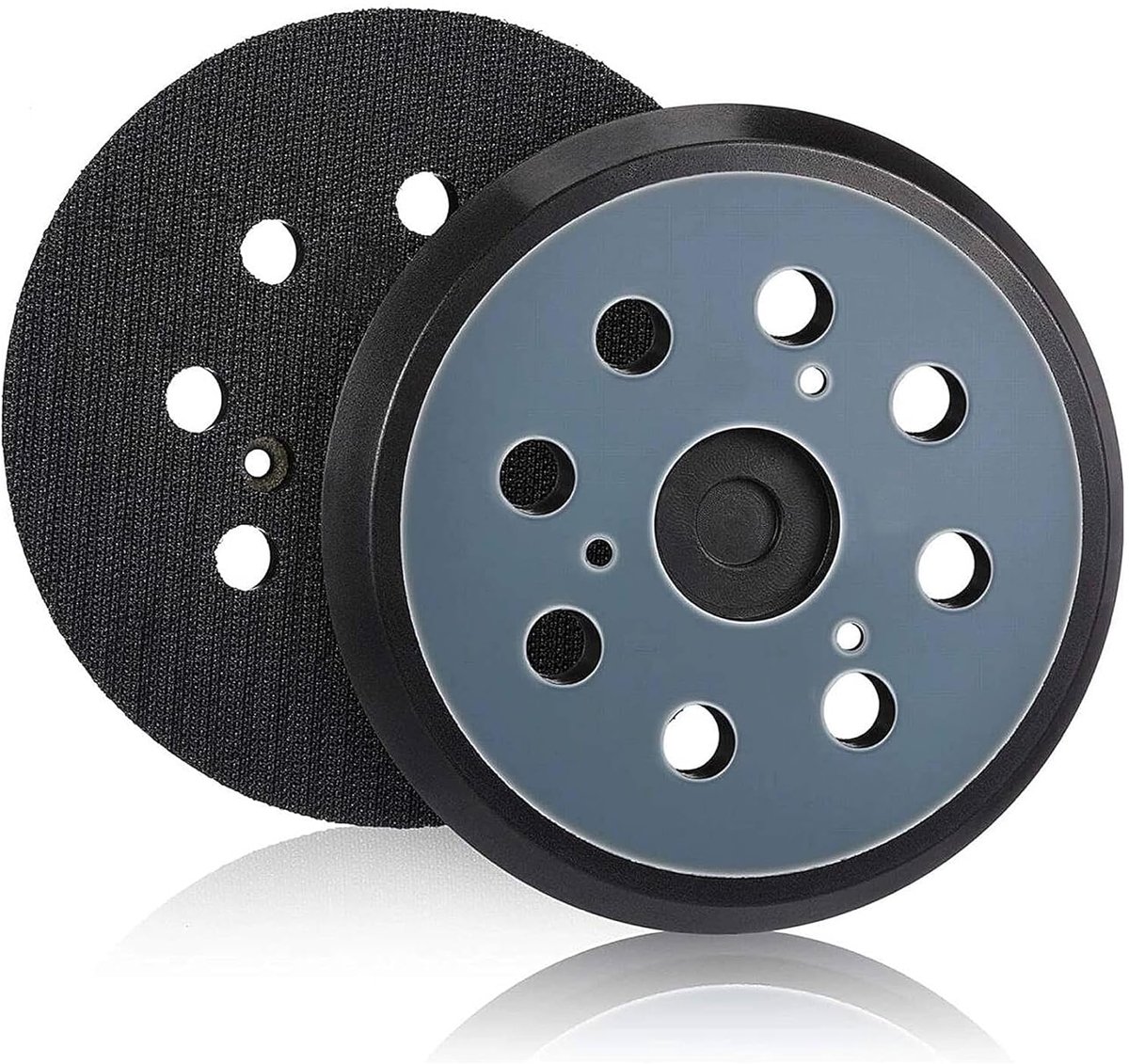 Schuurdisc 125 mm - 2 Stuks Velcro Ondersteuning - Hoogwaardige Rubber - Voor Snelle Vervanging - ShopVlot