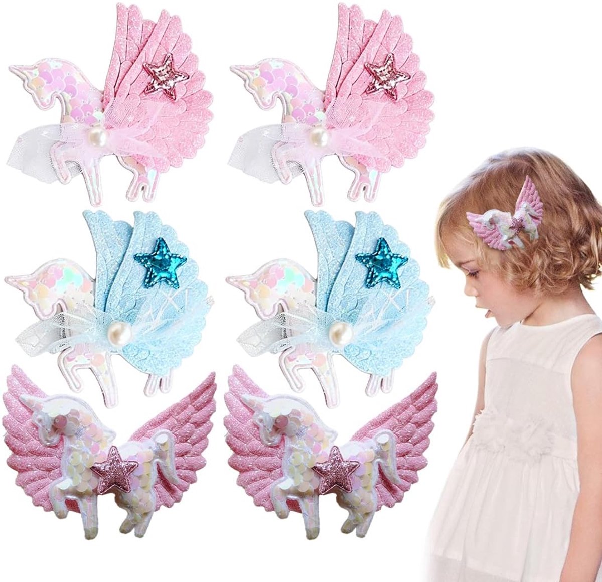 Haarspelden voor meisjes - Eenhoorn ontwerp - Schattige haarspelden - Perfect voor feestlooks - ShopVlot