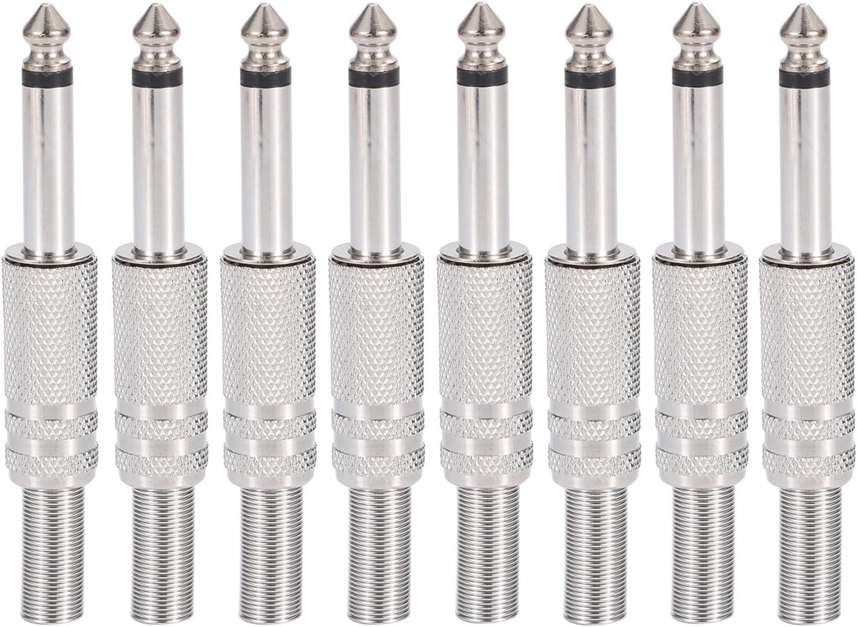 Audio 1/4" ts mono plug - 6.35mm male soldeer connector - robuust en duurzaam - ideaal voor instrumenten - ShopVlot
