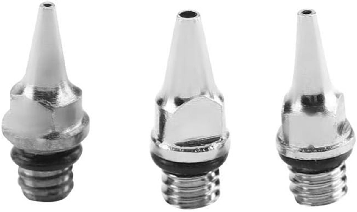 Airbrush manifold 3pcs - 0.2mm 0.3mm 0.5mm - vervangingsaccessoires - herstel je airbrush - ShopVlot