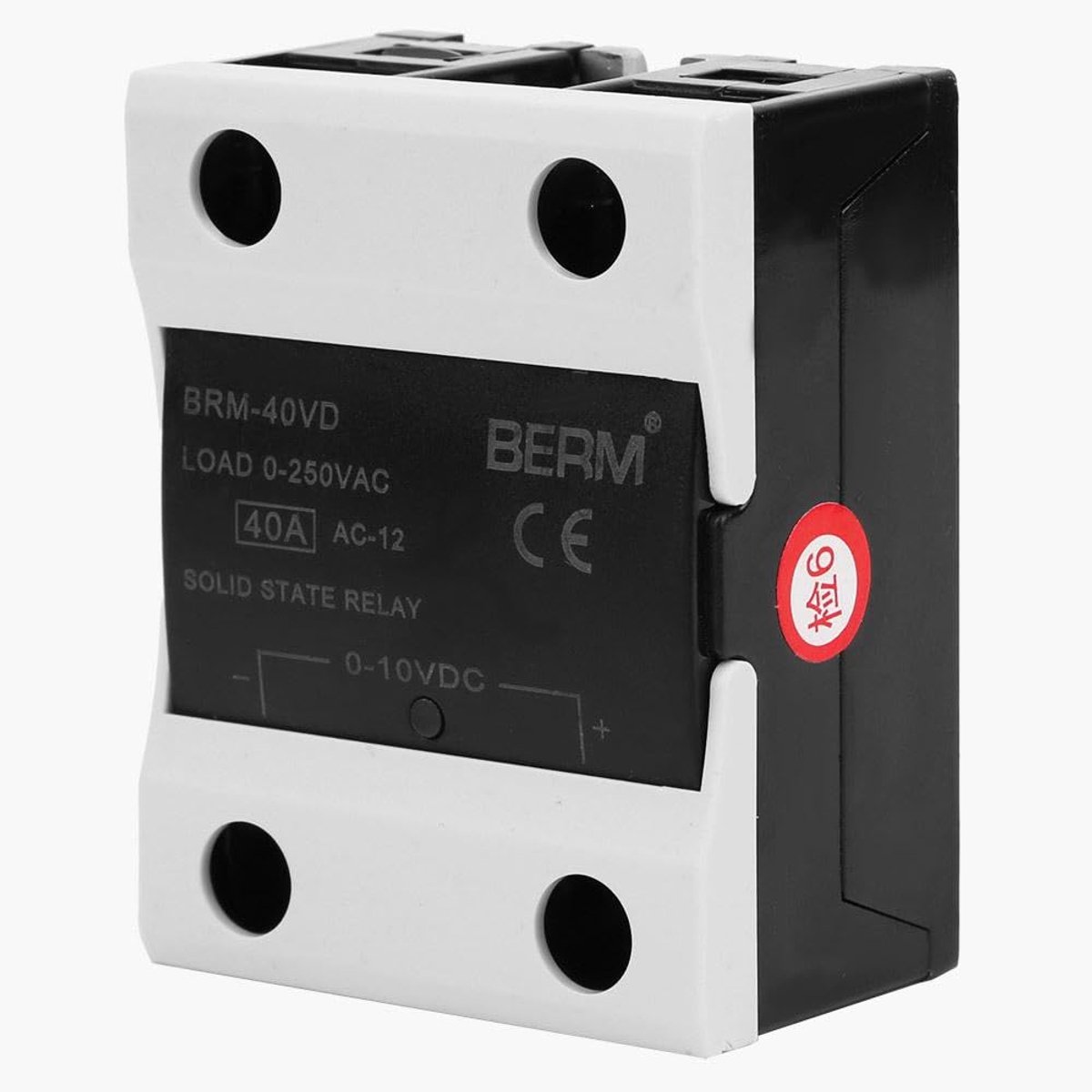 Semiconductor relais 40A - DC 0-10V - AC 0-250V - vlamvertragend relais voor onderzoek - ShopVlot