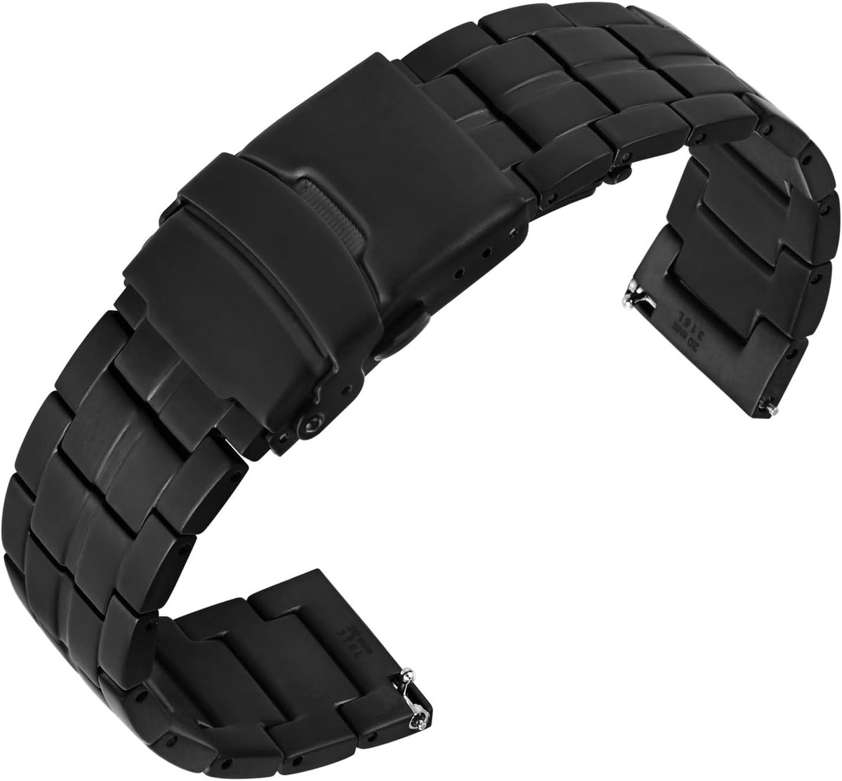 Horlogeband 18 mm 20 mm 22 mm - RVS Metalen Armband - Snelle Bevestiging - Geschikt voor Iedereen - ShopVlot