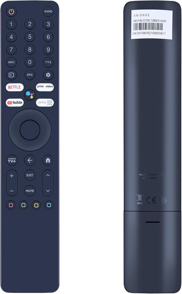 Vervangende afstandsbediening met spraakbediening - Bluetooth - Voor Xiaomi MI P1 Q1 Smart TV - Eenvoudig in gebruik - ShopVlot