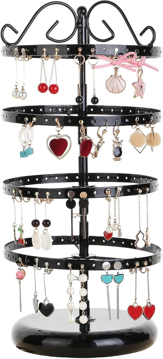 Sieradenhouder 5-laags - Rotating design - Retro uitstraling - Ruime opbergruimte - ShopVlot